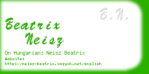 beatrix neisz business card